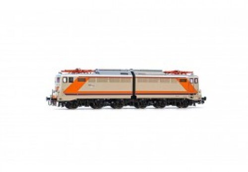 RIVAROSSI HR2770S - FS locomotiva elettrica E.646 049 livrea ''Navetta'' MDVC, tetto alluminio e vetri triplex DCC SOUN